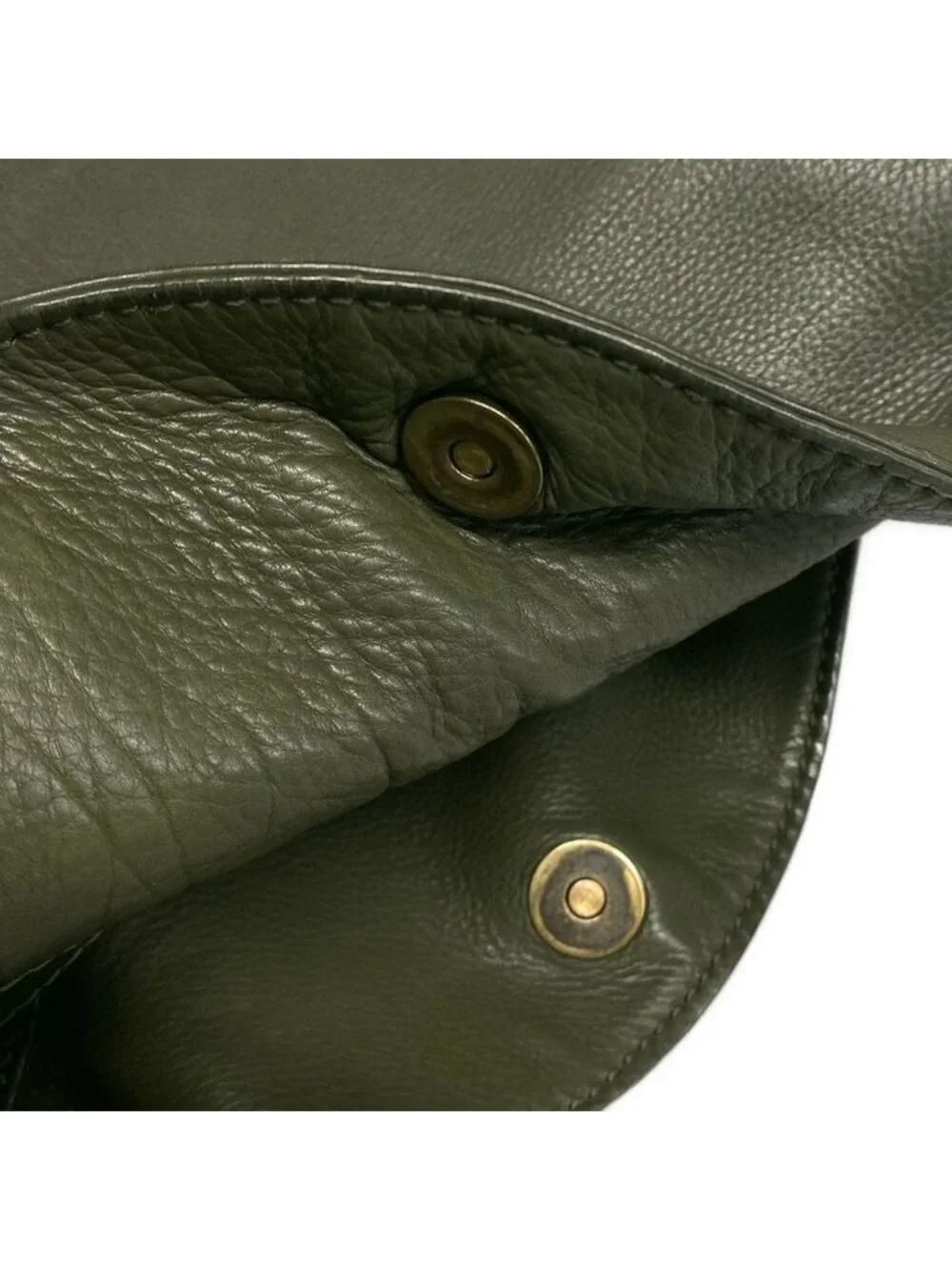 Dior Handbag Khaki Beige Leather - Picture 12 of 15